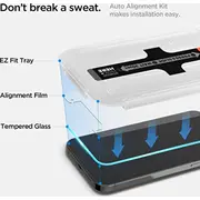 Spigen rūdīts stikls Glas.tr ez Fit Apple iPhone 13/13 Pro 2 Pack