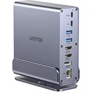 Stacija/Replikators Unititek universālais displaylink Usb-C/Thunderbolt D1135Agy01 Stacja/Replikator Unitek Universal Displaylink Triple 4K