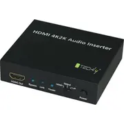 Tehniski Hdmi 2K4K Audio Ievadītājs Hdmi/Toslink/Audio Stereo L/R Techly Inserter