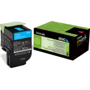 Toneris Lexmark 80C20C0 Cyan Original Toner