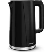 Tristar dubultsienu tējkanna Wk-3407 elektriskā 2200 W 1.7 L plastmasas 360 rotācijas pamatne melna Double Walled Kettle Electric Plastic rotational base Black