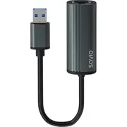 Usb Savio Ak-55 Grey Adapter Rj45 Szary