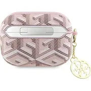 Uzmini airpods pro 2 vāks rozā/rozā gube šarms Guess Guap2Pgce4Cp Airpods Pro cover Gcube Charm