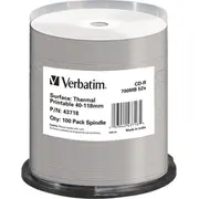 Verbatim Cd-R 700 Mb 52X 100 gabali 43718 Sztuk