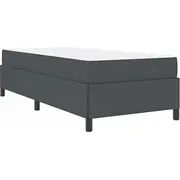 vidaXL gultas rāmis cits tumši pelēks 100 x 200 cm velveta audums Ramka Inny ciemno szary Tkanina sztruksowa