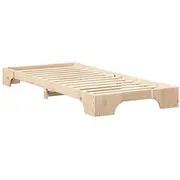 vidaXL gultas rāmis ar uzglabāšanas brūnu 100 x 220 cm koka Przechowywaniem drewno