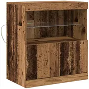 vidaXL Sānu galds Old Wood Vidēja noliktavas bufete Stolik boczny Stare drewno Drewno Magazyn Bufet