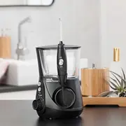 Waterpik Aquarius Wp-662E. melns. 90 s. 7 gabs. rotācija. Led. 1 minūtes taimeris ar pauzi pēc 30 sekundēm Black. pcs. Rotation. 1-Minute timer with pause after seconds