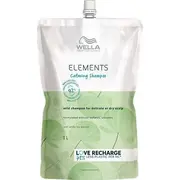 Wella Professionals Elements Calming Shampoo nomierinošs šampūns matiem Refill 1000Ml WellaProfessionals szampon do Refil