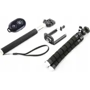 Xrec selfie stick elastīgs statīvs tālvadības pults monopods tālruņa turētājs viedtālrunis Selfie 4W1 Statyw Elastyczny Pilot Monopod Uchwyt Na Telefon Smartfon