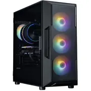 Zalman I3 Neo V2 Mid Tower Rgb ventilatora x4 korpuss melns Obudowa fan czarny