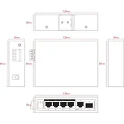 6-Port inteliģents 1000Mbps Intelligent