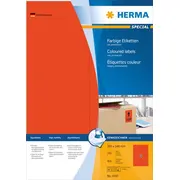 Герма krāsains Uzlīmes A4. papīrs. matēta. sarkana. 400 gab 4397 Herma Etykiety kolorowe papier matowy czerwony. szt