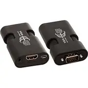 Adapteris Av Premiumcord Hdmi  D-Sub Vga czarny ligzda Khcon-23 Adapter Hdmi Jack 3.5Mm