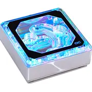 Alphacool Alphacools ledus bloks Xpx Aurora Edge Plexi Chrome. Cpu dzesētājs Caurspīdīgs hroms Ice block coolernbsptransparent chrome