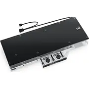 Alphacool Eisblock Aurora Radeon Rx 7800 Xt Re ar aizmugures plāksni akrils niķelis Mit Backplate Acryl Nickel