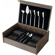 Amefa Ventura 1924 Galda piederumu komplekts koka ēdnīcā 78-Pc Cutlery set in wooden canteen