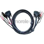Aten Usb  Dvi Usb Adapteris. melns 2L7D02Ud Adapter Usb Dvi Czarny