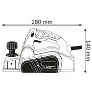 Bosch ēvele Gho 6500 650 W Strug
