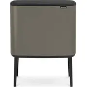 Brabantia atkritumu tvertne ar platīna pogu 316043 Kosz na przycisk platynowy