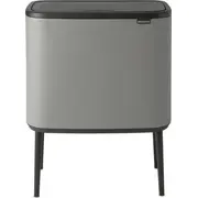 Brabantia atkritumu tvertne šķirošanai uz pogas pelēka 127229 Kosz na do segregacji przycisk szary