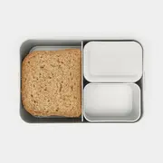 Brabantia Make Take pusdienu kaste bento gaiši pelēks 203503 lunch box light grey