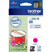 Brother tintes oriģinālā tinte Lc-22Um. Magenta Tusz tusz oryginalny