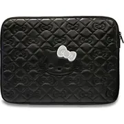 Case Sourcing Hello Kitty Sleeve Hkcszpekhbpk 14 melns/melns Zip Pu stepēts bantes Etui black/black Quilted Bows