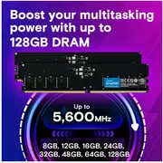 Ddr5 atmiņas 32Gb/5600 Cl46 16Gbit paplāte Tray