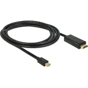 Delock Displayport Mini Hdmi kabelis 2M melns 83699 Kabel czarny