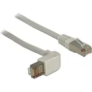 Delock Plāksteris Vadu Cat.6A. Sstp. uzgalis stūra. 0.5 m 83644 Patchcord wtyk 0.5M