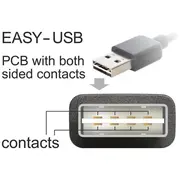 Delock Usb adapteris Usb-A melns 65522 Adapter Czarny