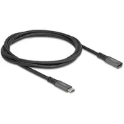 Delock Usb kabelis Usb-C 1 m. melns 80022 Kabel Czarny