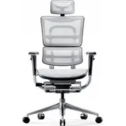 Diablo Chairs V-Master Balts un melns biroja krēsls Biurowe
