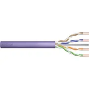 Digitus instalācijas telekomunikāciju kabelis. 6. kat. U/Utp. Dca. vads. Awg 23/1. Lsoh. 100M. violets. iesaiņots Kabel teleinformatyczny instalacyjny kat.6. drut. fioletowy. ofoliowany