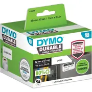 Dymo Etiketten Kunststoff weiß