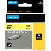 Dymo Termosraukuma caurule. dzeltena 6Mm 18052 Rurka termokurczliwa.