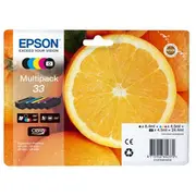 Epson Ink Original 33 Multipack Set. Cmyk C13T33374011 Tusz Oryginalny zestaw tuszy Multipack.