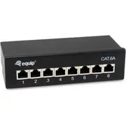 Equip Patchpanel 8X Rj45 Cat6A Ftp 1He Premium black Schwarz