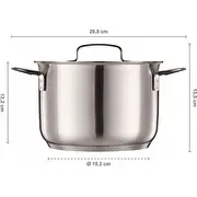 Fiskars Katls ar vāku 3L Viss Steel Rondel All