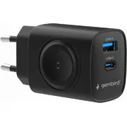 Gembird 2-In-1 20 W Apple Watch un tālruņa ātrais lādētājs Ta-Uc-Pdqcw20-01-Bk And Phone Fast Charger
