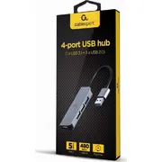 Gembird Usb centrmezgls Uhb-U3P1U2P3-01 4X Usb-A 2.0 3.2 Gen1 3.1 Hub