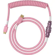 Glorious Pc Gaming Race Usb-A  Usb-C Usb Kabelis rozā krāsā Glo-Cbl-Coil-Pp Kabel Usb Usb-A Usb-C