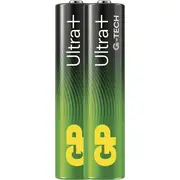 Gp Alkaline akumulators. Aaa Lr03. Aaa. 1.5 V. blisteris. 2 iepakojumi. Ultra Plus Bateria alkaliczna. 1.5V. blistr. 2-Pack.