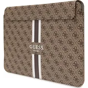 Guess Case Sleeve Gucs16P4Rpsw 16 collu brūnas/brūnas 4G apdrukātas svītras Etui cali Printed Stripes