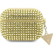 Guess Original Apple Airpods Pro 2 Hardcase Rhinestone Triangle Guap2Hdgtpd zelta Oryginalne Etui