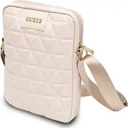 Guess planšetdatora maciņš soma Gutb10Qlpk 10 rozā/rozā stepēts planšetdatoru maisiņš Etui na tablet Torba Quilted Tablet Bag