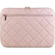 Guess Sleeve futrālis Gucs14Zpsqssgp 14 rozā/rozā stepēts 4G Etui Quilted