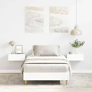 Gultas rāmis bez matrača Balts 160X200Cm Lumarko līmētais koks Rama materaca Drewno klejone