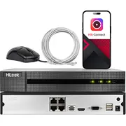 Hilook ierakstītājs Ip no Hikvision Nvr-104Mh-D/4P 4 kanālu tīkla ar Poe Rejestrator by sieciowy